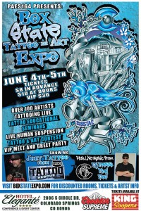 colorado springs, CO box state tattoo & arts expo 2016